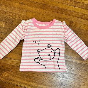 NWOT Baby Gap long sleeve love top 18-24 months
